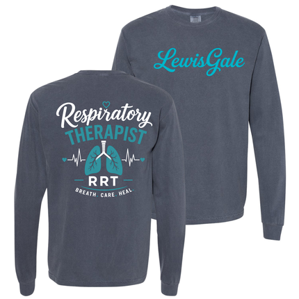 LewisGale Cursive Respiratory Therapy - Comfort Colors Apparel