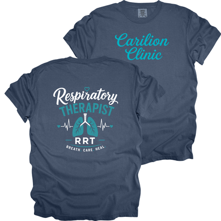Carilion Clinic Cursive Respiratory Therapy - Comfort Colors Apparel