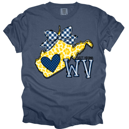 West Virginia with Checkered Bow