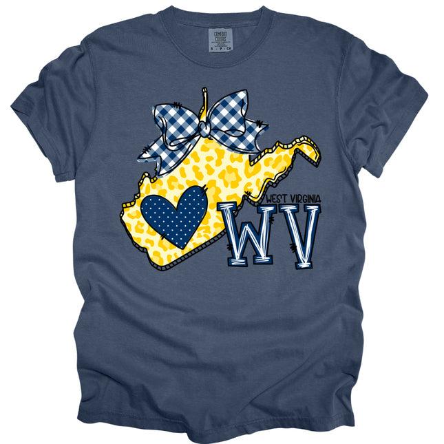 West Virginia with Checkered Bow