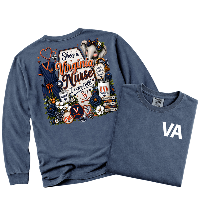 Veterans Administration UVA Nurse  - Comfort Colors Apparel