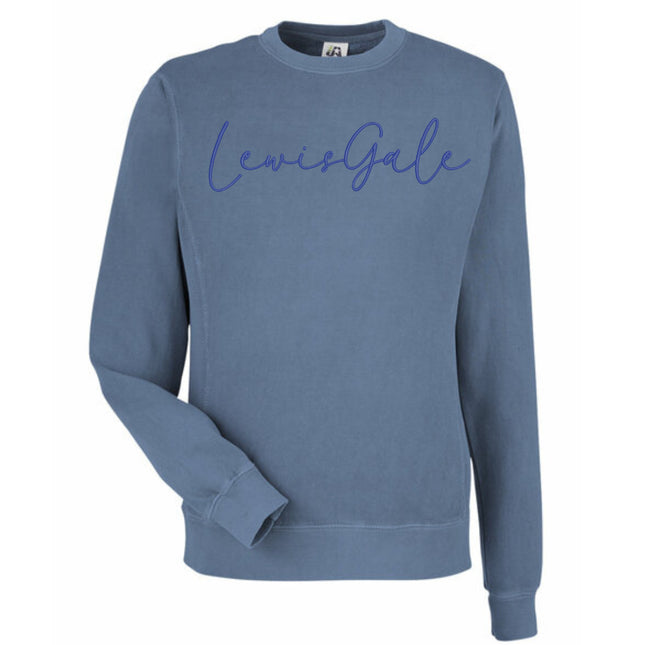 Embroidered LEWISGALE Cursive Writing Sweatshirts