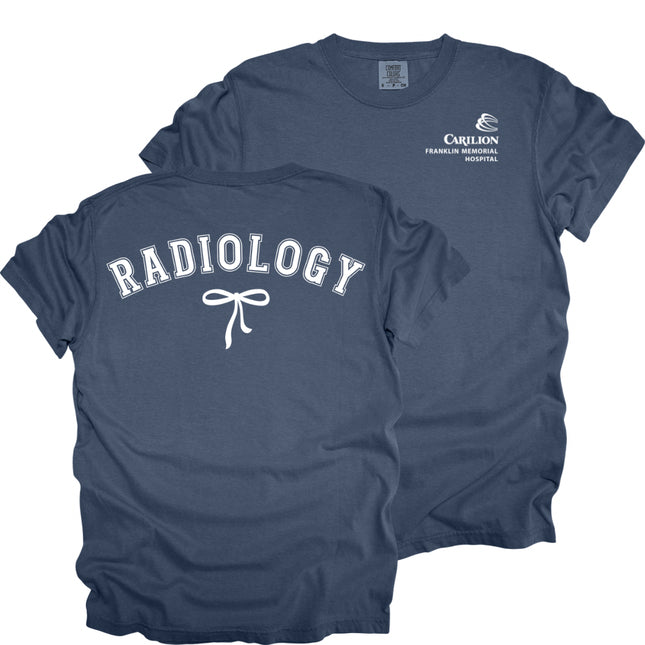 Carilion Clinic Radiology with Bow - Comfort Colors T-Shirt