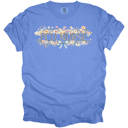 Spring Floral Nurse - Comfort Colors T-Shirt