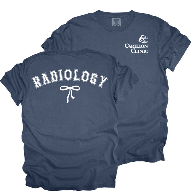 Carilion Clinic Radiology with Bow - Comfort Colors T-Shirt