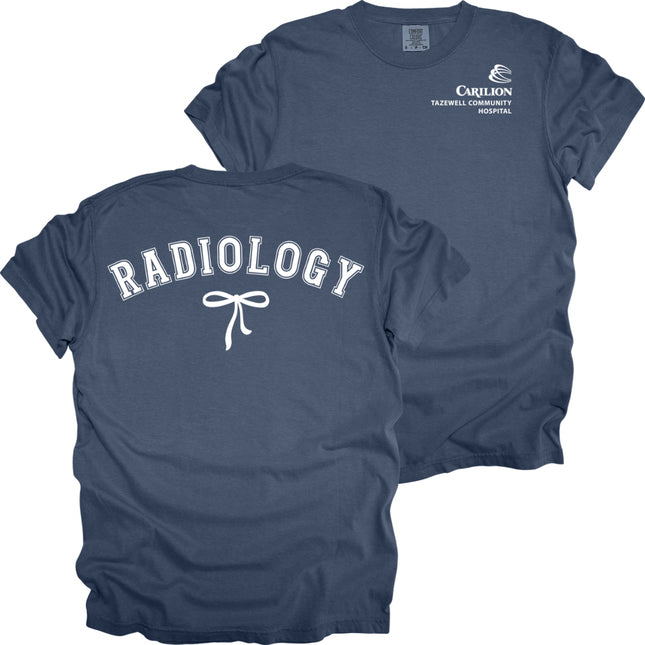 Carilion Clinic Radiology with Bow - Comfort Colors T-Shirt