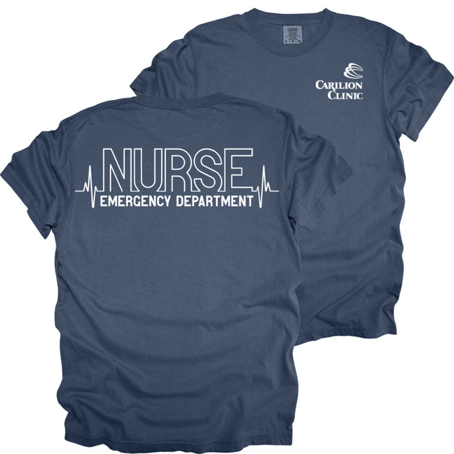 Carilion Clinic Nurse Heartbeat - Comfort Colors T-Shirt