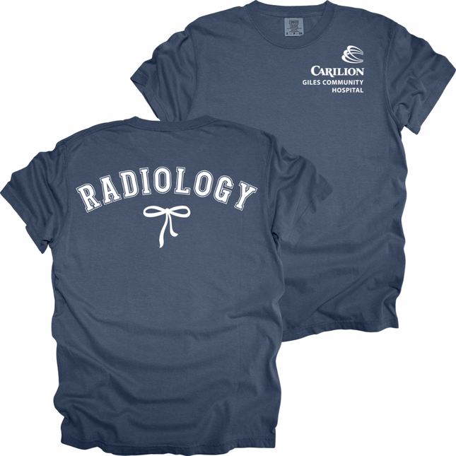 Carilion Clinic Radiology with Bow - Comfort Colors T-Shirt