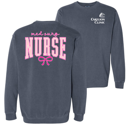 Carilion Clinic Pink Nurse with Bow - Comfort Colors