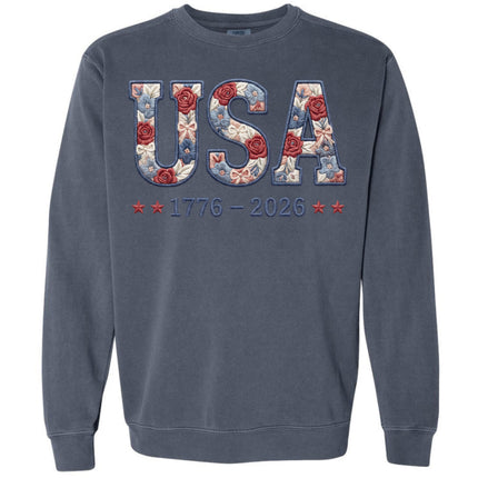 USA Floral- Comfort Colors Apparel