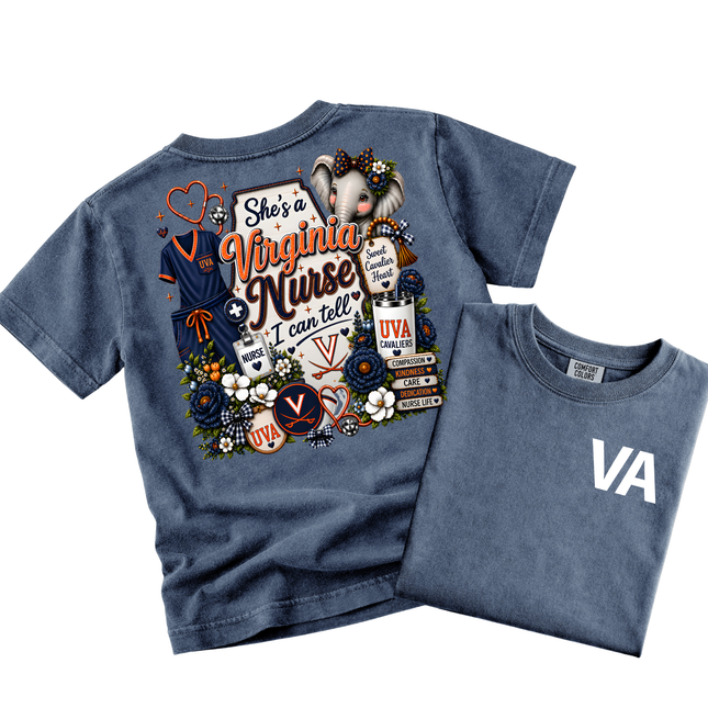 Veterans Administration UVA Nurse  - Comfort Colors Apparel