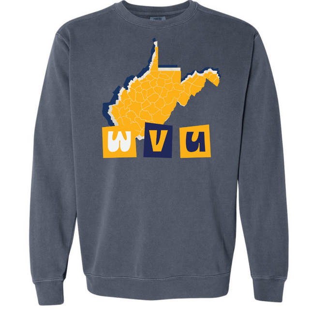 WVU 5 - Comfort Colors Apparel