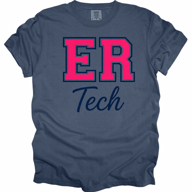 Varsity Hot Pink Departments- Comfort Colors T-Shirt