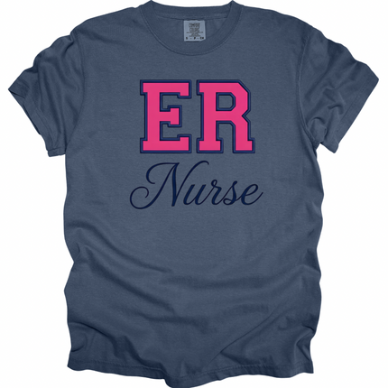 Varsity Hot Pink Departments- Comfort Colors T-Shirt