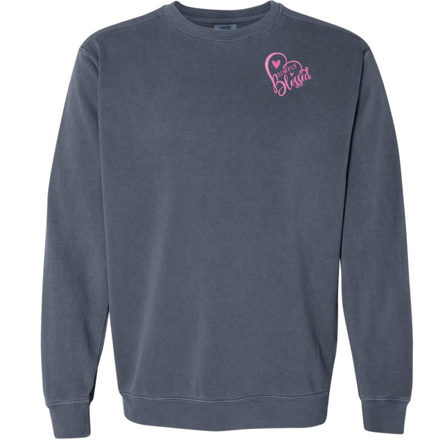 Simply Blessed Embroidered Pocket - Sweatshirt