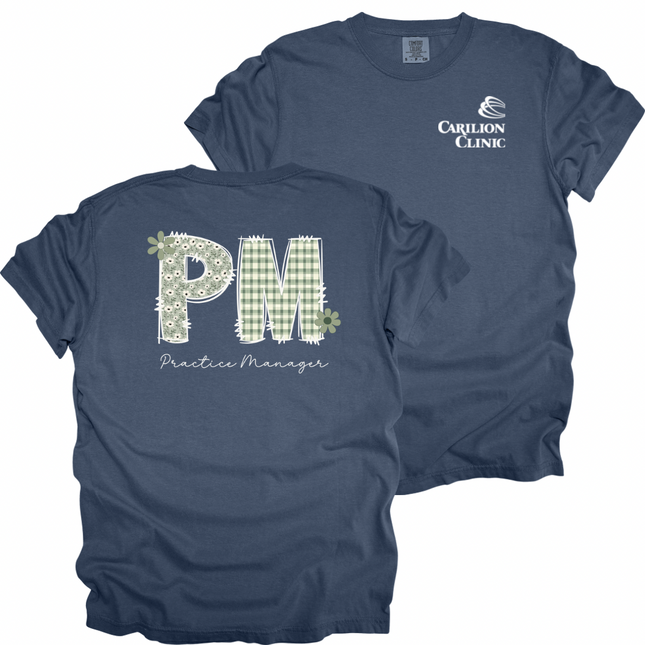 Carilion Clinic Practice Manager Light Sage - Comfort Colors T-Shirt