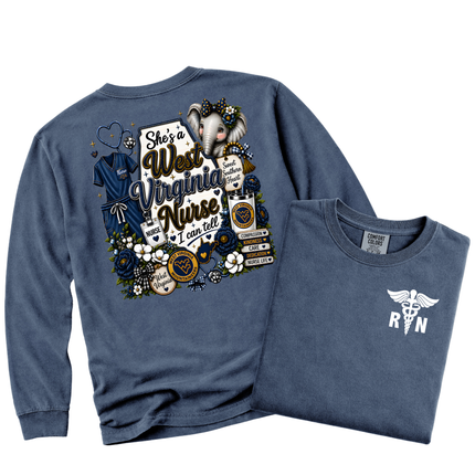 WV Nurse  - Comfort Colors Apparel