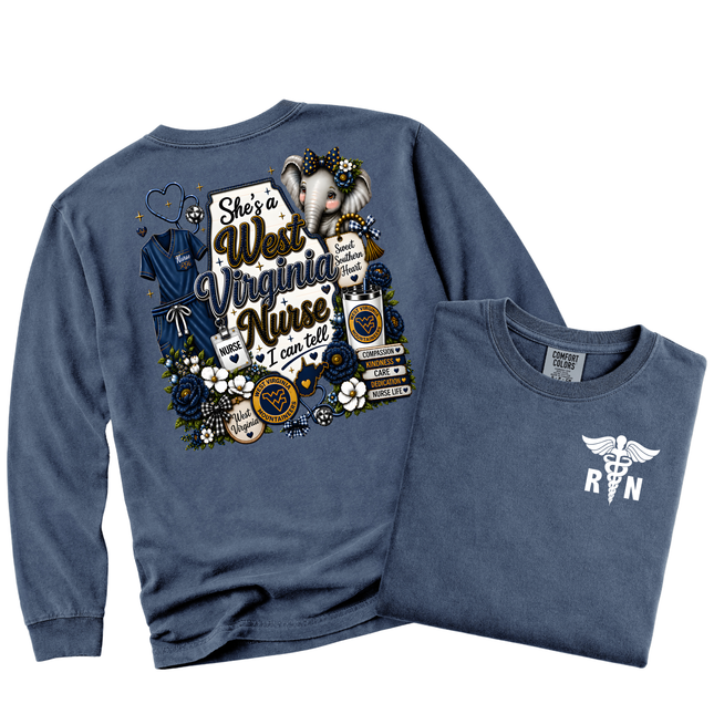 WV Nurse  - Comfort Colors Apparel