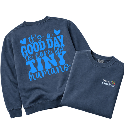 Carilion Children's A good Day for Tiny Humans - Comfort Colors Apparel