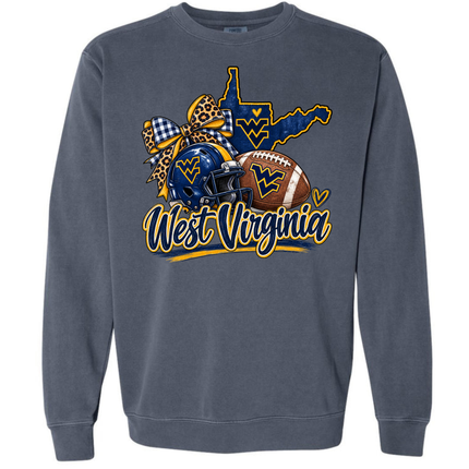 West Virginia Football - Comfort Colors Sweatshirt
