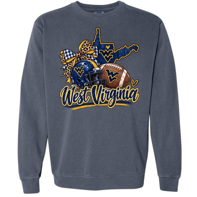 West Virginia Football - Comfort Colors Sweatshirt