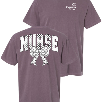 Carilion Clinic White Polka Dot - Comfort Colors T-Shirt
