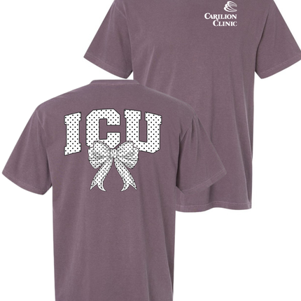 Carilion Clinic White Polka Dot - Comfort Colors T-Shirt