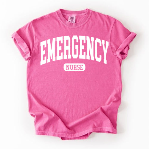 Emergency Nurse Collegiate - Gildan and Comfort Colors