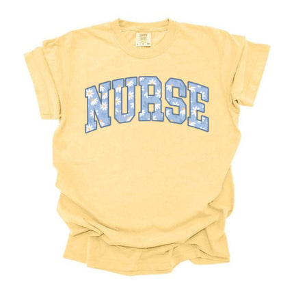 Floral Daisy Nurse - Comfort Colors