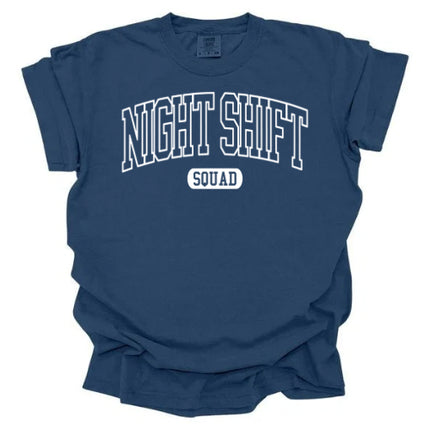 Night Shift Crew Collegiate - Comfort Colors