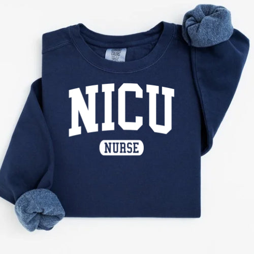 NICU, PICU, Peds Nurse Collegiate - Comfort Colors
