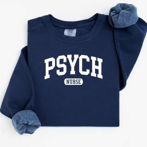 Psych Nurse Collegiate - Comfort Colors