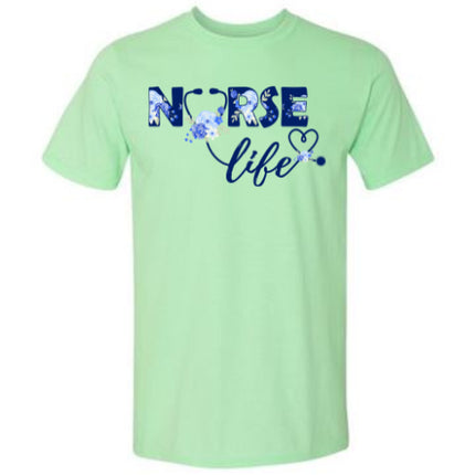 Nurse Life with Stethoscope - Short Sleeve T-Shirt
