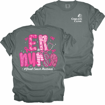 Carilion Clinic  Breast Cancer Lace per Title - Comfort Colors T-Shirt