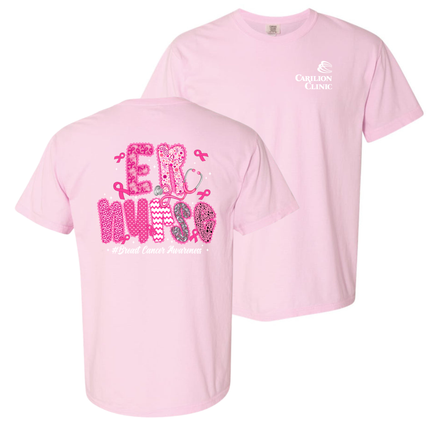 Carilion Clinic  Breast Cancer Lace per Title - Comfort Colors T-Shirt