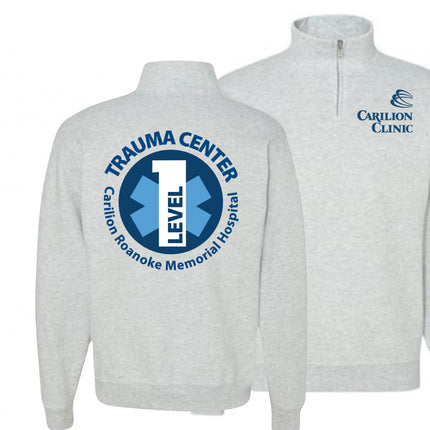 Carilion Clinic Logo - Jerzees 995M Quarter Zip Sweatshirt