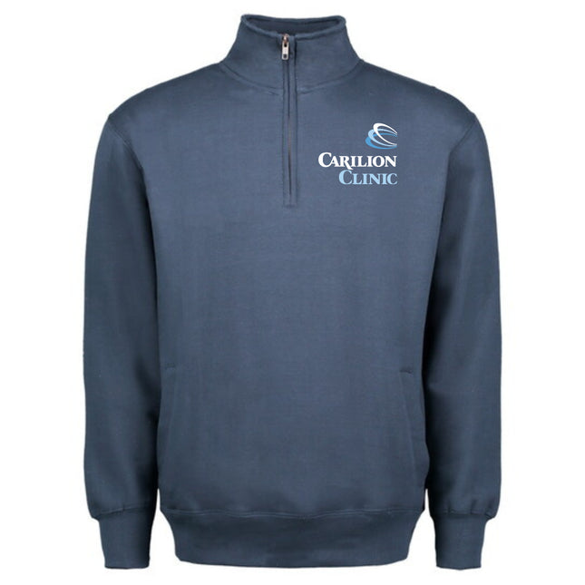 Carilion Clinic - Colorful Quarter Zip Sweatshirt with Pockets