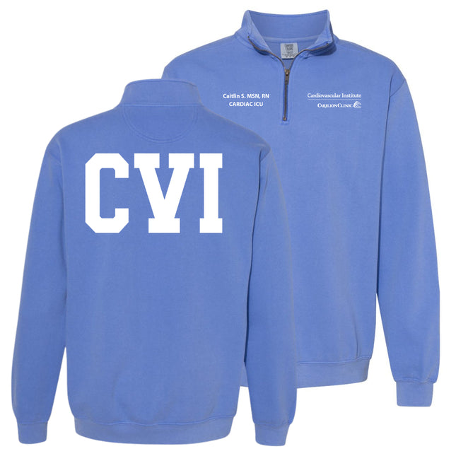 Carilion Clinic CVI Quarter Zip - Comfort Colors