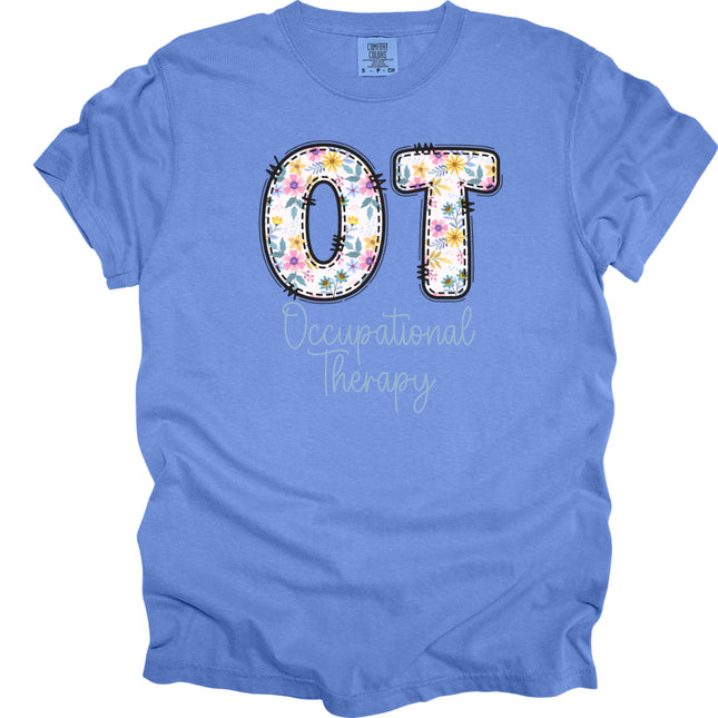 Occupational Therapy Spring Design - Comfort Colors T-Shirt