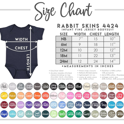 Custom Design Rabbit Skin 4424 Infant Short Sleeve Onesie