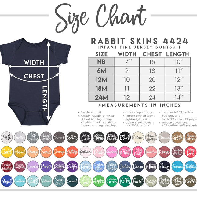Custom Design Rabbit Skin 4424 Infant Short Sleeve Onesie