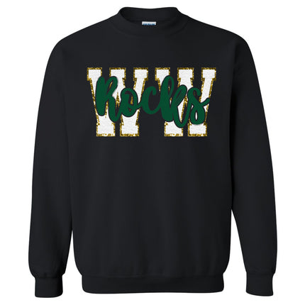"WW" - White with Green "Rocks"