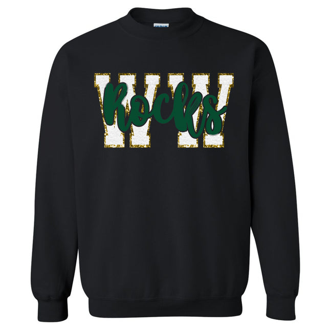 "WW" - White with Green "Rocks"