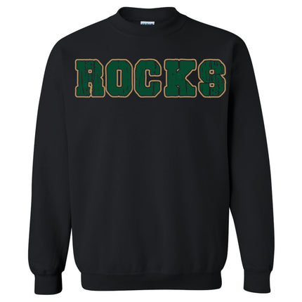 ROCKS - green lettering