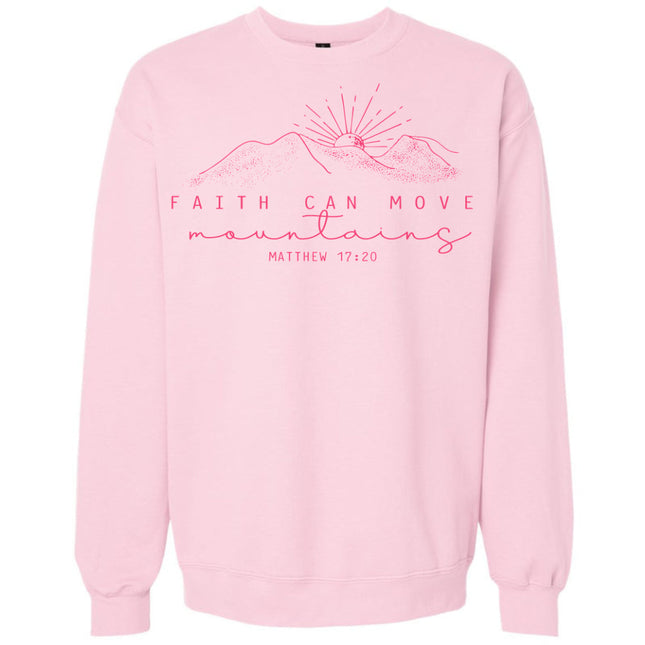 Faith Can Move Mountains - Gildan Sweatshirt