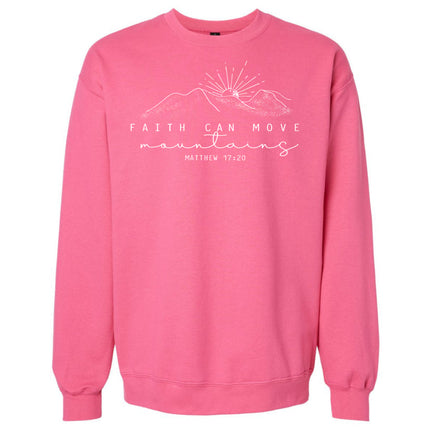 Faith Can Move Mountains - Gildan Sweatshirt