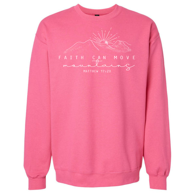 Faith Can Move Mountains - Gildan Sweatshirt