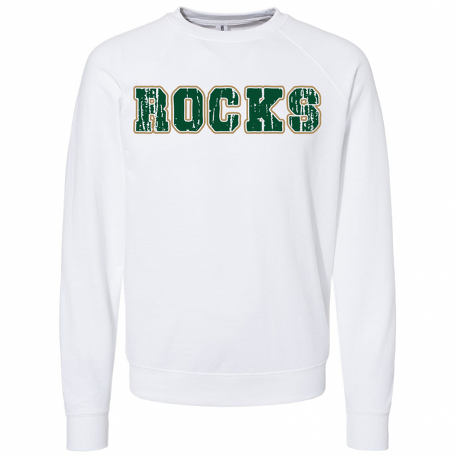 ROCKS - green lettering