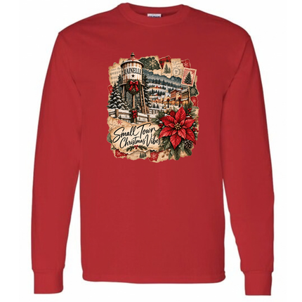 Small Town Christmas Vibes - Rainelle WV - Gildan Long Sleeve
