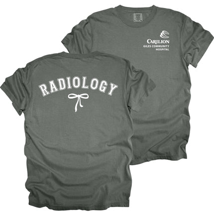 Carilion Clinic Radiology with Bow - Comfort Colors T-Shirt